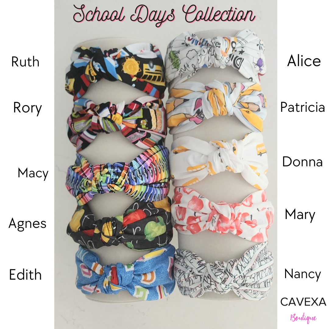 School Days Collection Knotted Headband