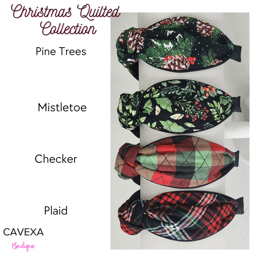 Quilted Christmas Collection Knotted Headband