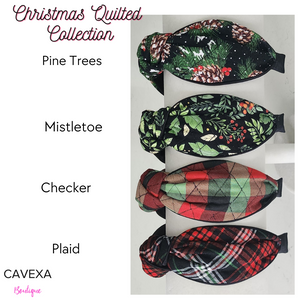 Quilted Christmas Collection Knotted Headband