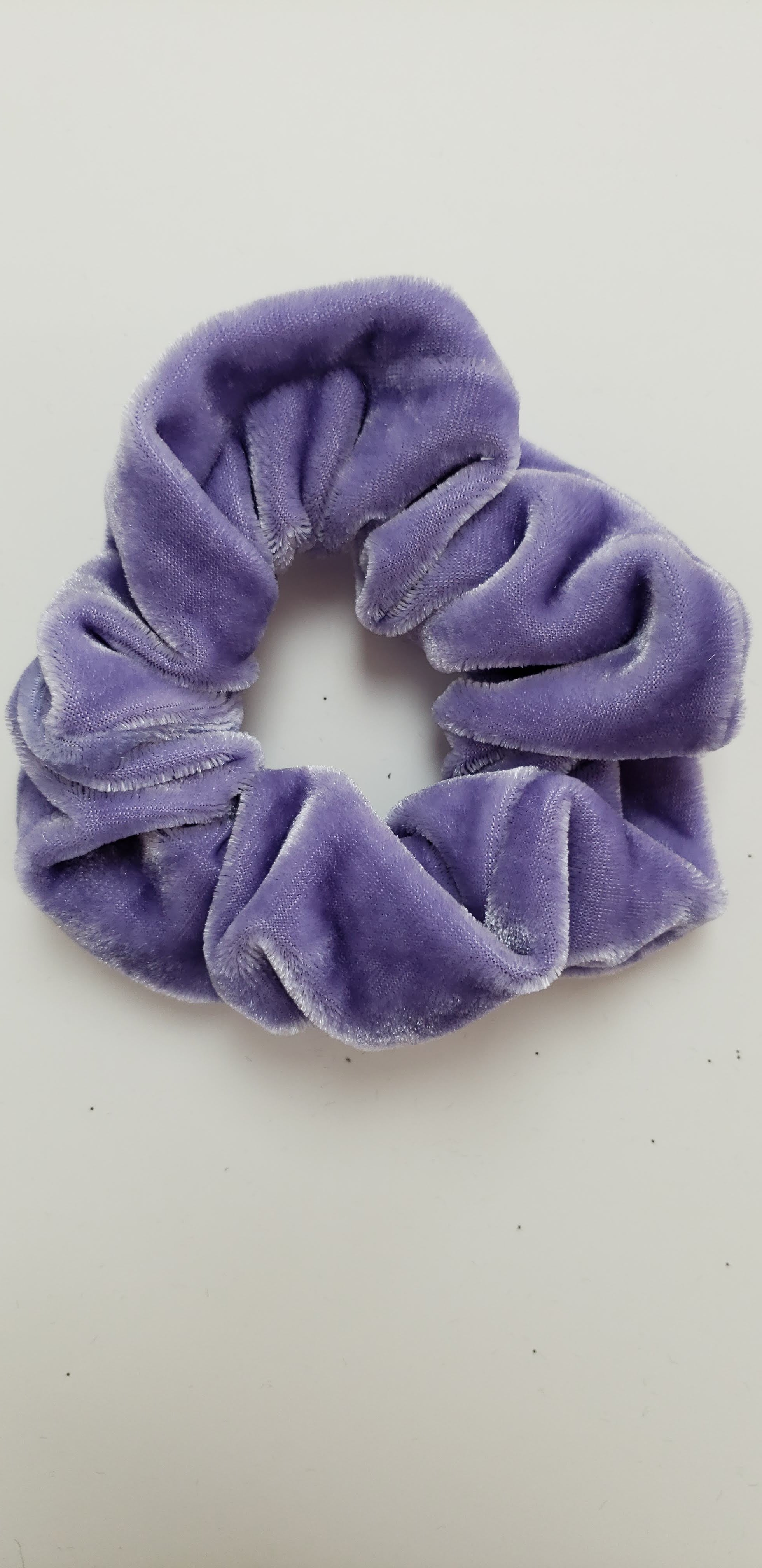 Lavender Velvet Scrunchy