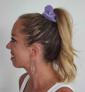 Lavender Velvet Scrunchy