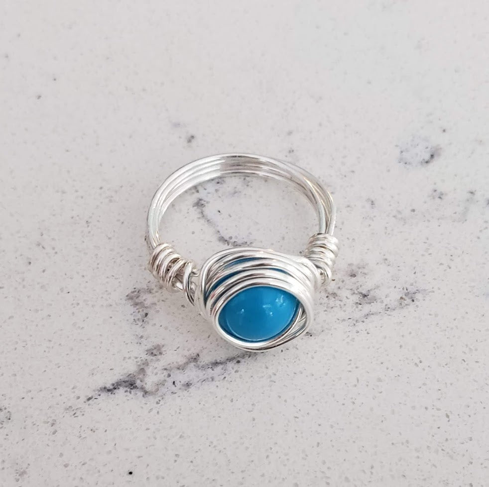 Wire Wrapped Bead Ring