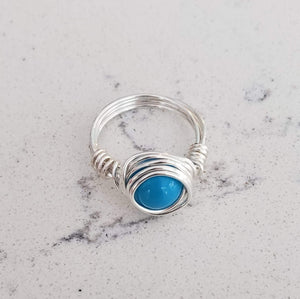 Wire Wrapped Bead Ring