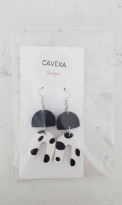 Clay Earrings - Polka Dot