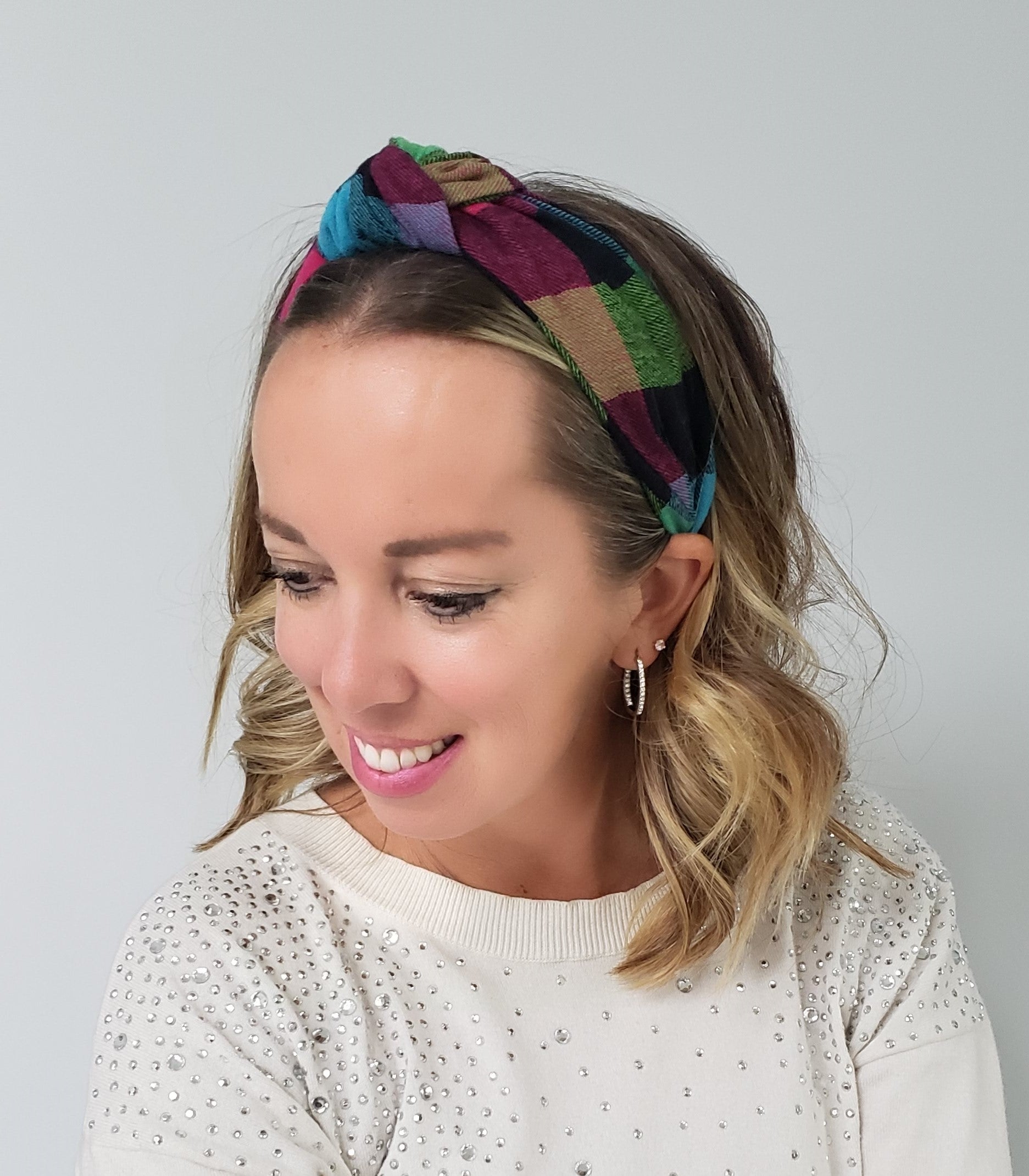 Lily Flannel Knotted Headband