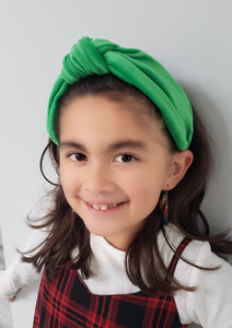 Jade Velvet Knotted Headband