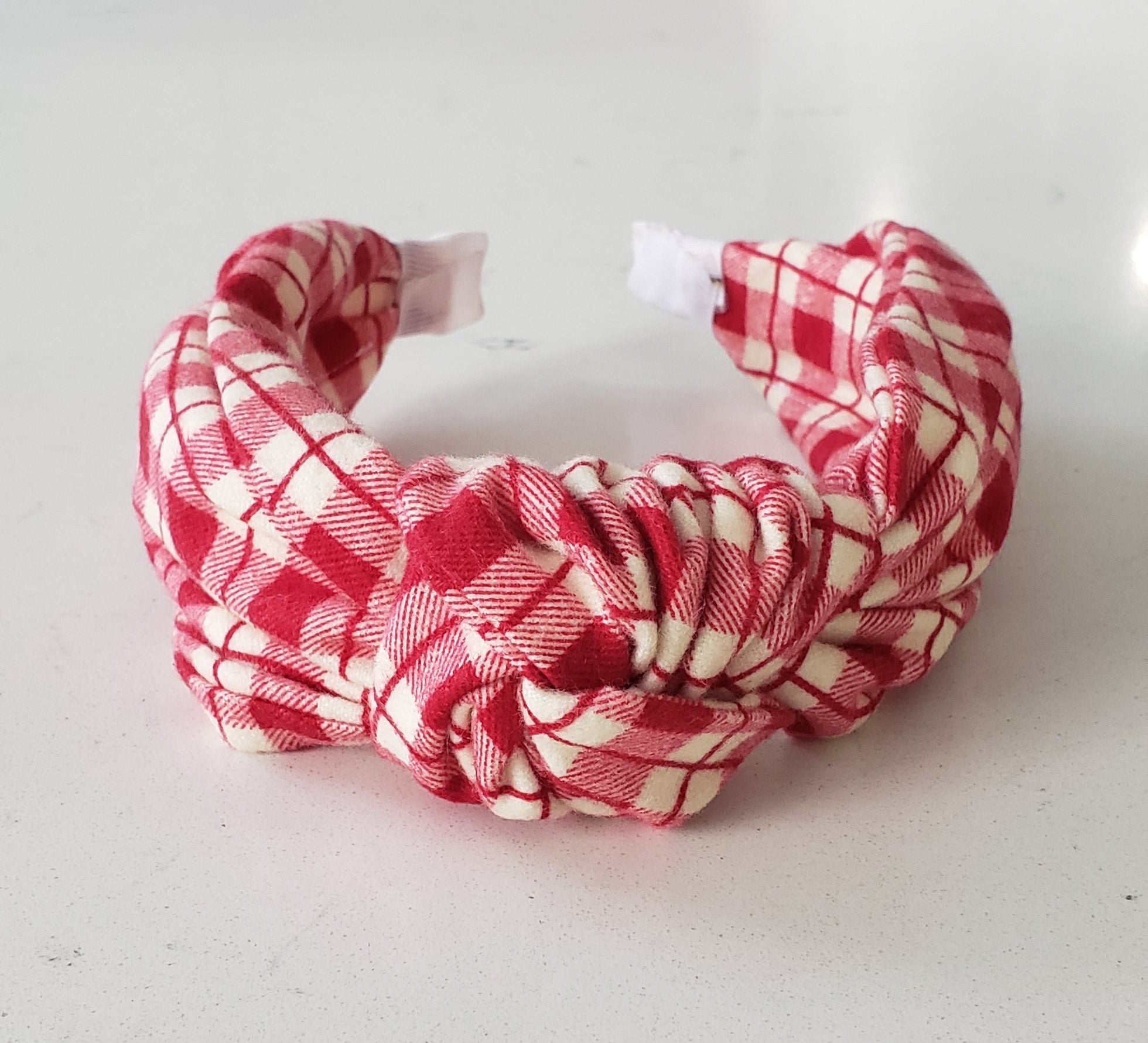 Ellie Flannel Knotted Headband