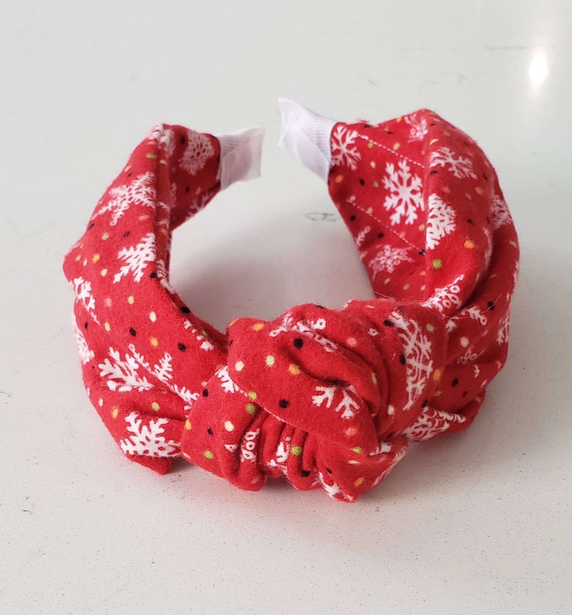 Cora Flannel Knotted Headband