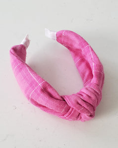 Rosa Flannel Knotted Headband