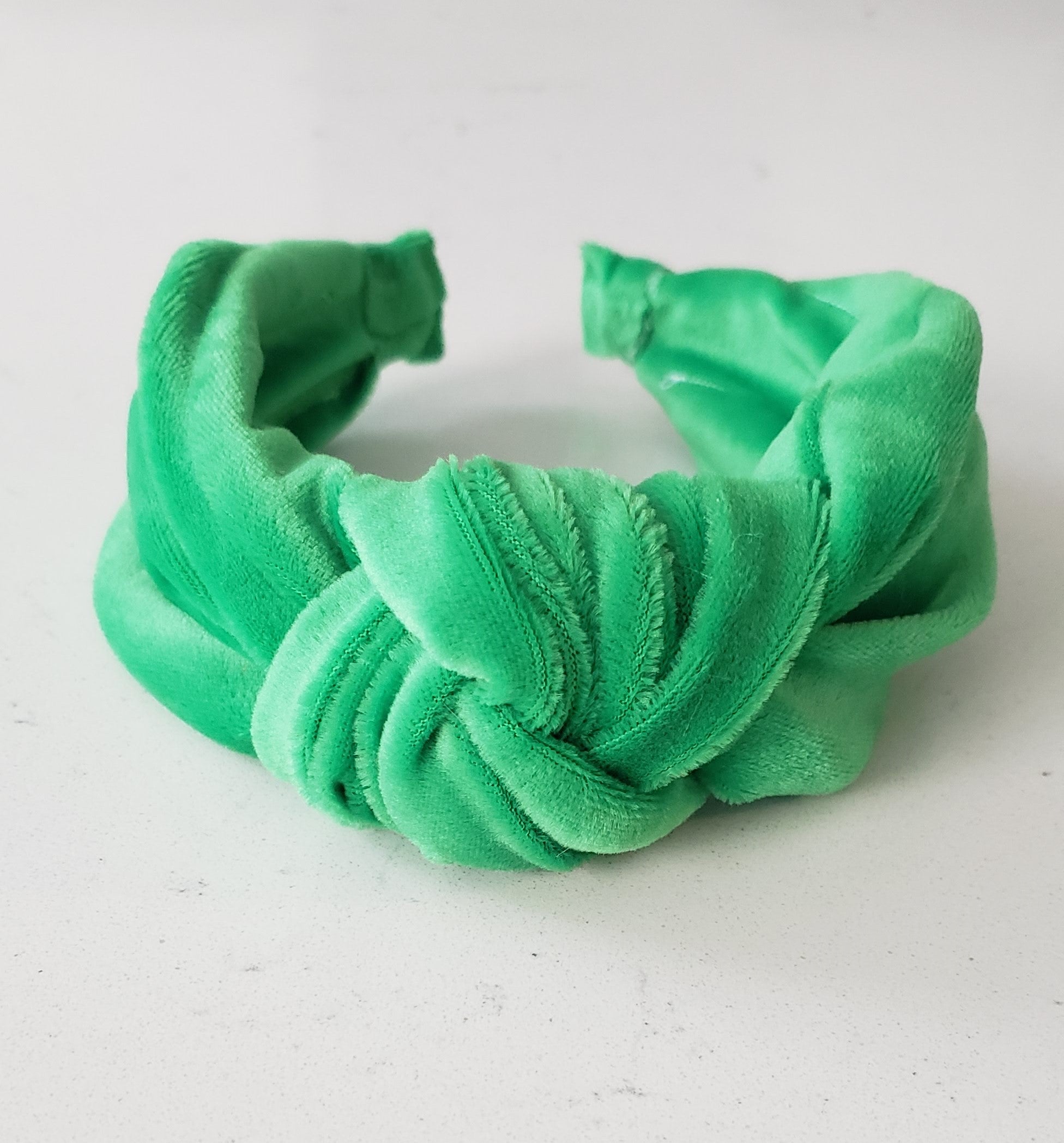 Jade Velvet Knotted Headband