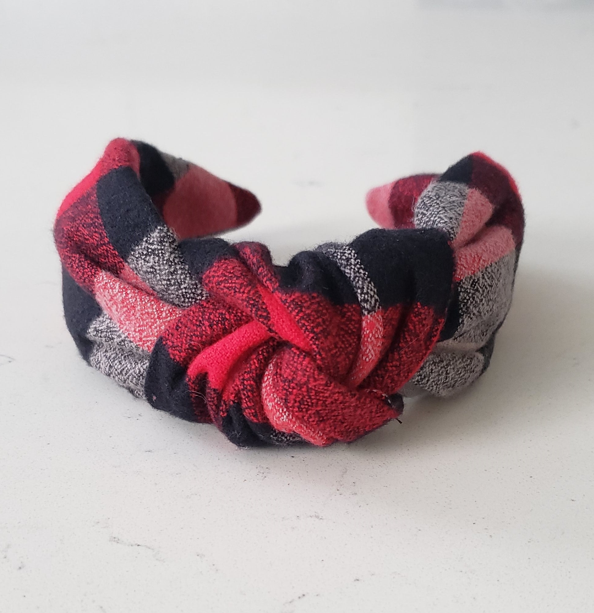 Charley Flannel Knotted Headband