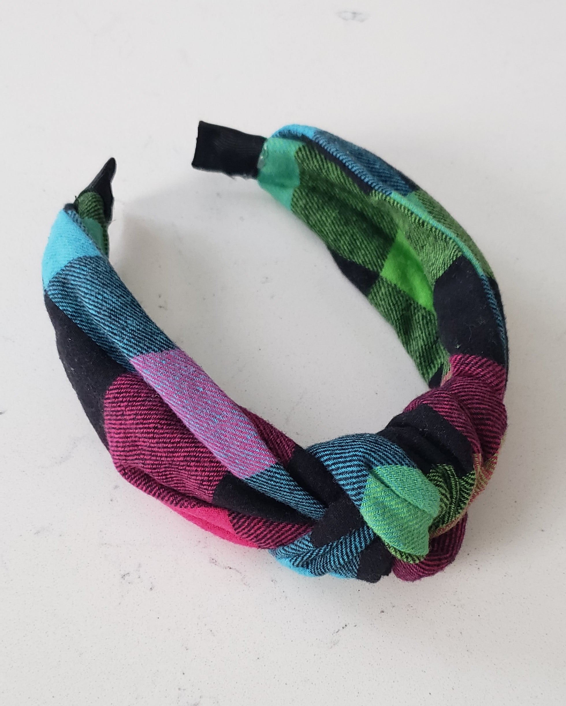 Lily Flannel Knotted Headband