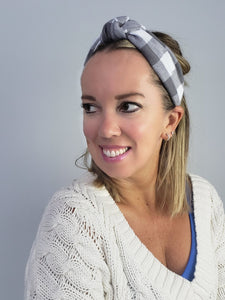 Roxie Flannel Knotted Headband