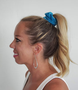 Blue Velvet Scrunchy