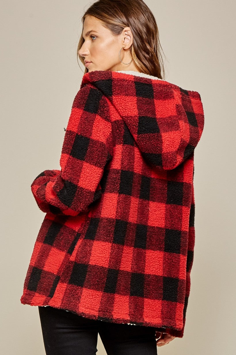 Sherpa Jacket - Buffalo Plaid