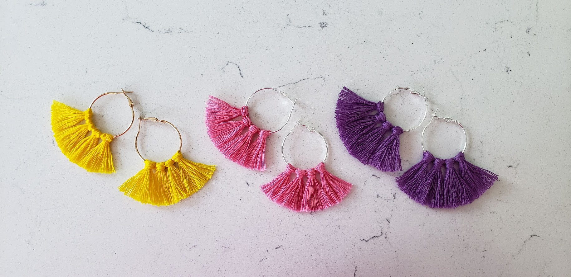 Mini Tassel Fan Earrings