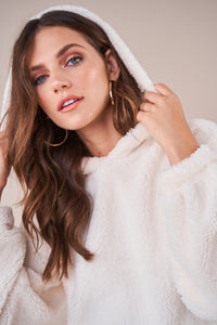 Soft & Fuzzy Hoodie - Ivory