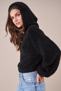 Soft & Fuzzy Hoodie - Black