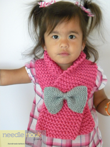 Child Scarf - Knit Bow