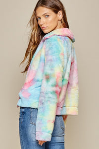 Sherpa Jacket - Tie Dye